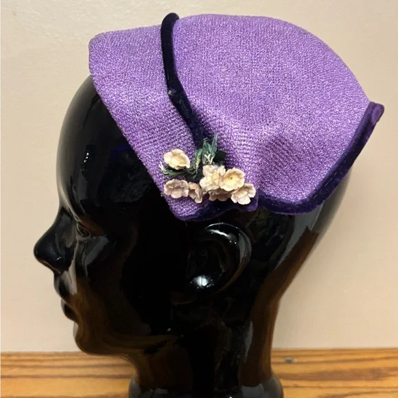Lot of 5 Elegant Women Pillbox Hats Stewardess Oval Pillbox Hat Vintage Retro Style Party  main image 3